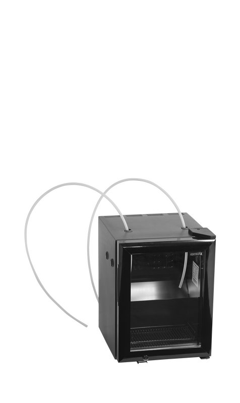 Tefcold Melkkoeler | Serie BC | 22l | Zwart | +2°c/+10°c | Statisch + Ventilator | 356x430x491(h)mm