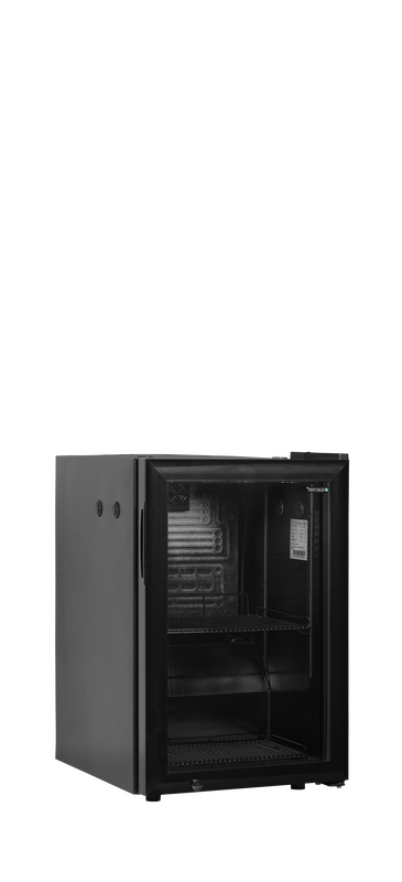 Tefcold Melkkoeler | Serie BC | 67l | Zwart | +2°c/+10°c | Statisch + Ventilator | 432x496x668(h)mm