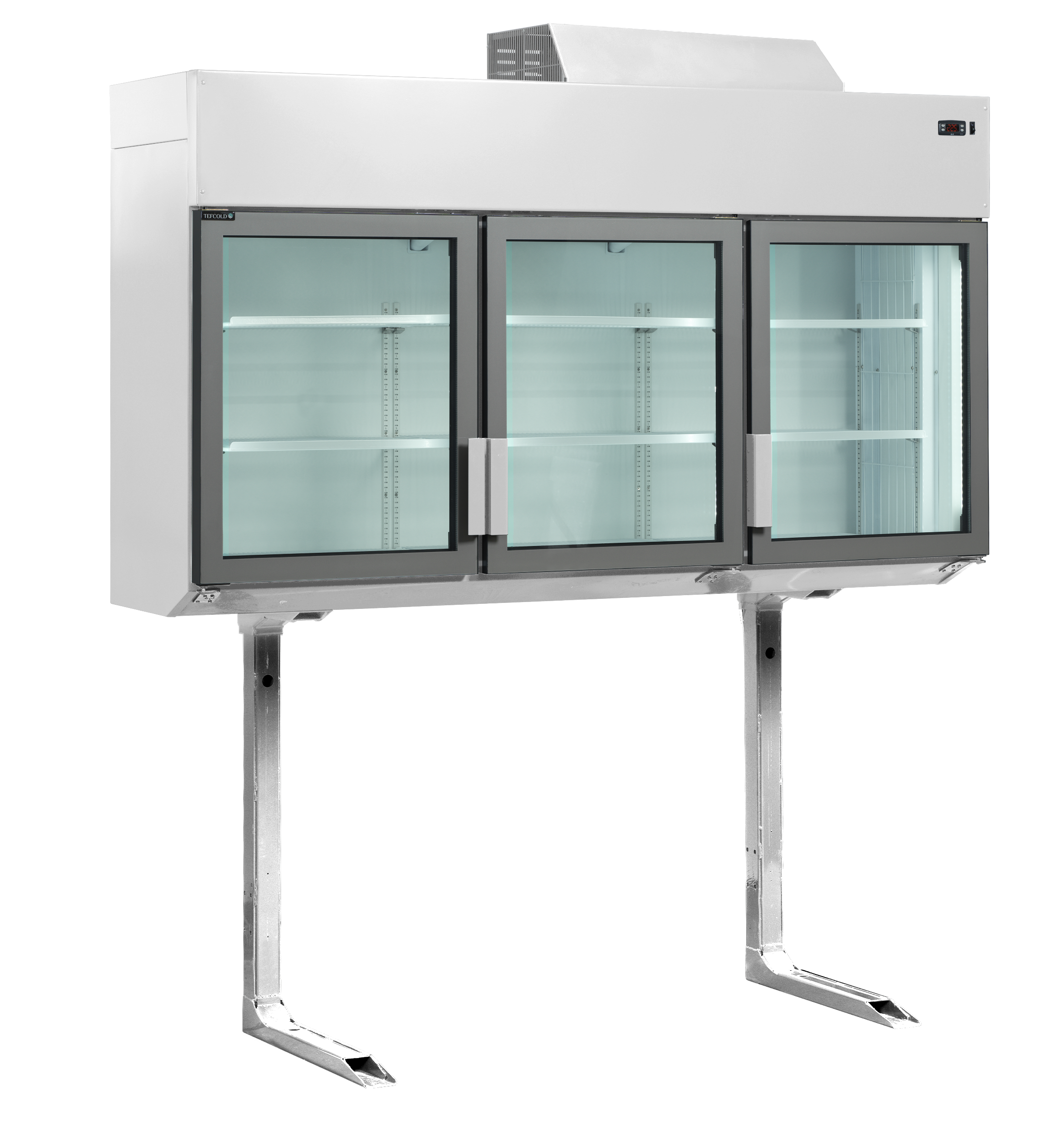 Tefcold Wandkoeling/-vriezer + Standaard | Serie Mtf | Wit | -18°c/-24°c &amp; -1°c/+8°c | Geforceerd | Draaideuren | 2100x745x2430(h)mm