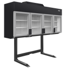 Tefcold Wandkoeling/-vriezer + Standaard | Serie Mtf | Zwart | -18°c/-24°c &amp; -1°c/+8°c | Geforceerd | Draaideuren | 2500x745x2430(h)mm
