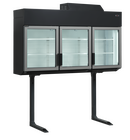 Tefcold Wandkoeling/-vriezer + Standaard | Serie Mtf | Zwart | -18°c/-24°c &amp; -1°c/+8°c | Geforceerd | Draaideuren | 1850x745x2430(h)mm
