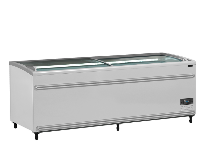 Tefcold Supermarkt Koel-/vrieskist | Serie Sfi | 908l | Wit | -18°c/-24°c &amp; -1°c/+8°c | Statisch | Schuifdeksels | 2106x858x890(h)mm
