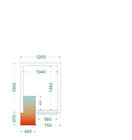 Tefcold Koelcel | Cr-serie | Incl. Motor | 2.84m³ | 0°c/+8°c | Isolatie 80mm | 230v | 1200x1500x2200(h)mm