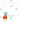 Tefcold Vriescel | Cr-serie | Incl. Motor | 3.85m³ | -10°c/-20°c | Isolatie 120mm | 230v | 1800x1500x2200(h)mm