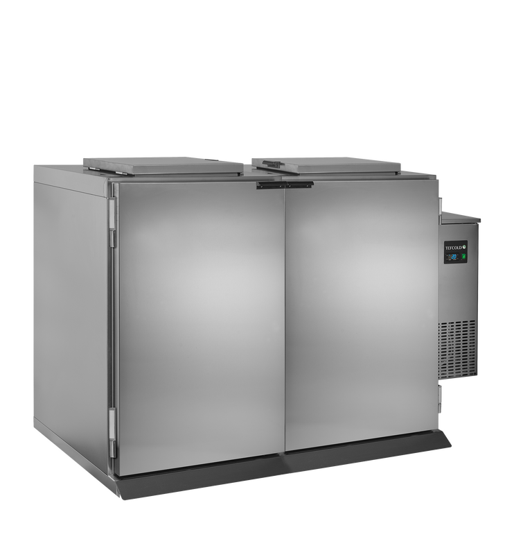 Tefcold Afvalbakkoeler | Wbc | Dubbel (2x 240l-container) | Incl. Koelunit | -2°c/+8°c | 1.4kw (230v) | 1740x985x1280(h)mm