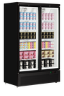Tefcold Vrieskast | Atom Maxi | 1006l | Zwart | -18°c/-22°c | Geforceerd | Draaideuren | Wielen (geremd) | 1253x760x2003(h)mm