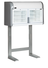 Tefcold Wandvriezer + Standaard | Serie Mtf | Wit/grijs | -18°c/-23°c | Statisch | Draaideuren | 1275x636x1965(h)mm