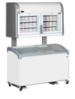 Tefcold Wandvriezer + Standaard | Serie Mtf | Wit/grijs | -18°c/-23°c | Statisch | Draaideuren | 1275x636x1965(h)mm