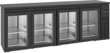 Tefcold Doorgeef-barkoelkast | Fgb | 680l | Zwart | -2°c/+8°c | Geforceerd | 2x 4 Draaideuren | 2490x610x950(h)mm