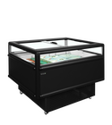 Tefcold Koel-/vrieseiland | 200l | Zwart | -18°c/-24°c & -2°c/+5°c | Geforceerd | Schuifdeksels | Wielen (geremd) | 1255x1015x962(h)mm