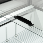 Tefcold Koel-/vrieseiland | 200l | Zwart | -18°c/-24°c & -2°c/+5°c | Geforceerd | Schuifdeksels | Wielen (geremd) | 1255x1015x962(h)mm