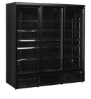 Tefcold Koelkast | Atom Maxi | 1664l | Zwart | -1°c/+10°c | Geforceerd | Draaideuren | Wielen | 1880x710x2003(h)mm