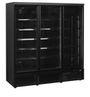 Tefcold Vrieskast | Atom Maxi | 1563l | Zwart | -18°c/-22°c | Geforceerd | Draaideuren | Wielen | 1880x760x2003(h)mm
