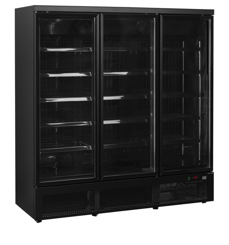 Tefcold Vrieskast | Atom Maxi | 1563l | Zwart | -18°c/-22°c | Geforceerd | Draaideuren | Wielen | 1880x760x2003(h)mm