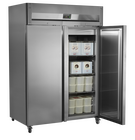 Tefcold Vrieskast | 1300l (2/1 Gn) | Rvs | -18°c/-22°c | Geforceerd | Bluetooth + App | Wielen (geremd) | 1420x875x2090(h)mm