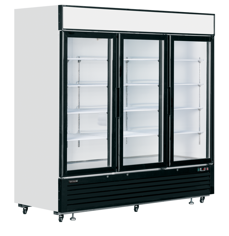 Tefcold Vrieskast | Serie LG | 2050l | Wit/zwart | -14°c/-25°c | Geforceerd | Draaideuren | Wielen | 2079x805x2065(h)mm