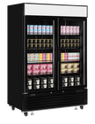 Tefcold Vrieskast | Serie Lg-b | 1108l | Zwart | -14°c/-25°c | Geforceerd | Draaideuren | Wielen | 1382x805x2065(h)mm