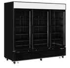 Tefcold Koelkast | Serie Lg-b | 2050l | Zwart | +1°c/+8°c | Geforceerd | Draaideuren | Wielen | 2079x805x2065(h)mm