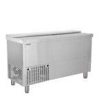 Tefcold Koelkist | Serie Bhc | Rvs | 440l | +2°c/+8°c | Statisch | Schuifdeksels + Werkblad | Wielen (geremd) | 1505x565x930(h)mm