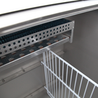 Tefcold Koelkist | Serie Bhc | Rvs | 270l | +2°c/+8°c | Statisch | Schuifdeksel + Werkblad | Wielen (geremd) | 1005x565x930(h)mm