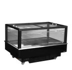 Tefcold Koel-/vrieseiland | Eib | 480l | Zwart | -18°c/+5°c | Geforceerd | Schuifdeksels | Touchscreen | Bluetooth + App | Wielen (geremd) | 1512x1010x975(h)mm