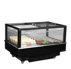 Tefcold Koel-/vrieseiland | Eib | 480l | Zwart | -18°c/+5°c | Geforceerd | Schuifdeksels | Touchscreen | Bluetooth + App | Wielen (geremd) | 1512x1010x975(h)mm
