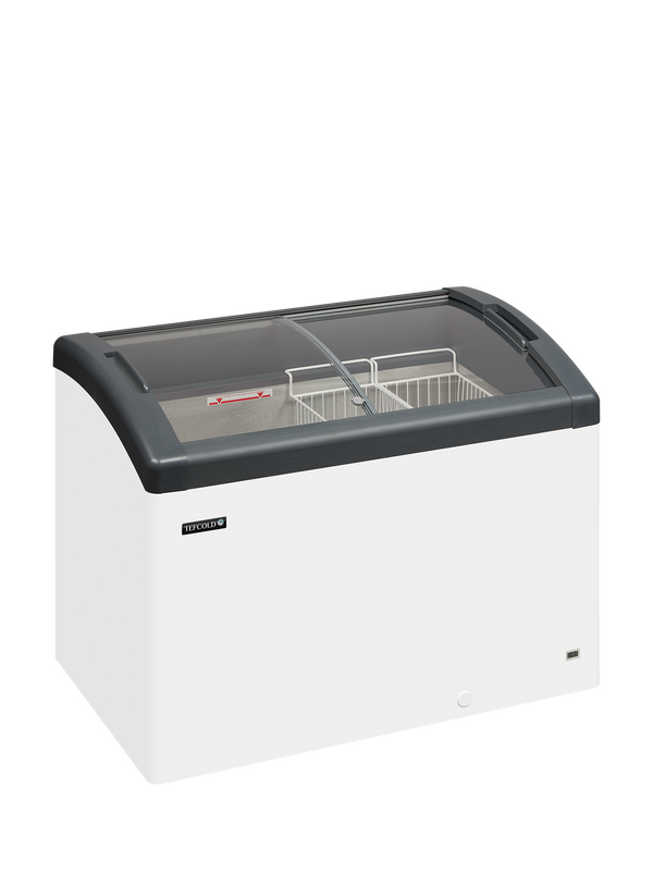 Tefcold Vrieskist | Focus | 270l | Wit/grijs | -16°c/-23°c | Statisch | Schuifdeksels | Wielen | 1050x650x850(h)mm