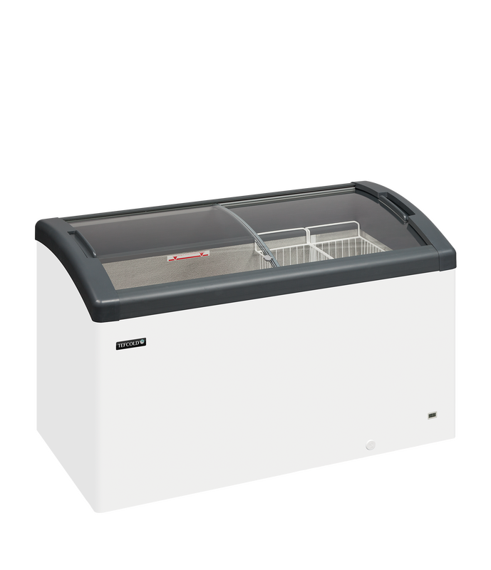 Tefcold Vrieskist | Focus | 352l | Wit/grijs | -16°c/-23°c | Statisch | Schuifdeksels | Wielen | 1300x650x850(h)mm