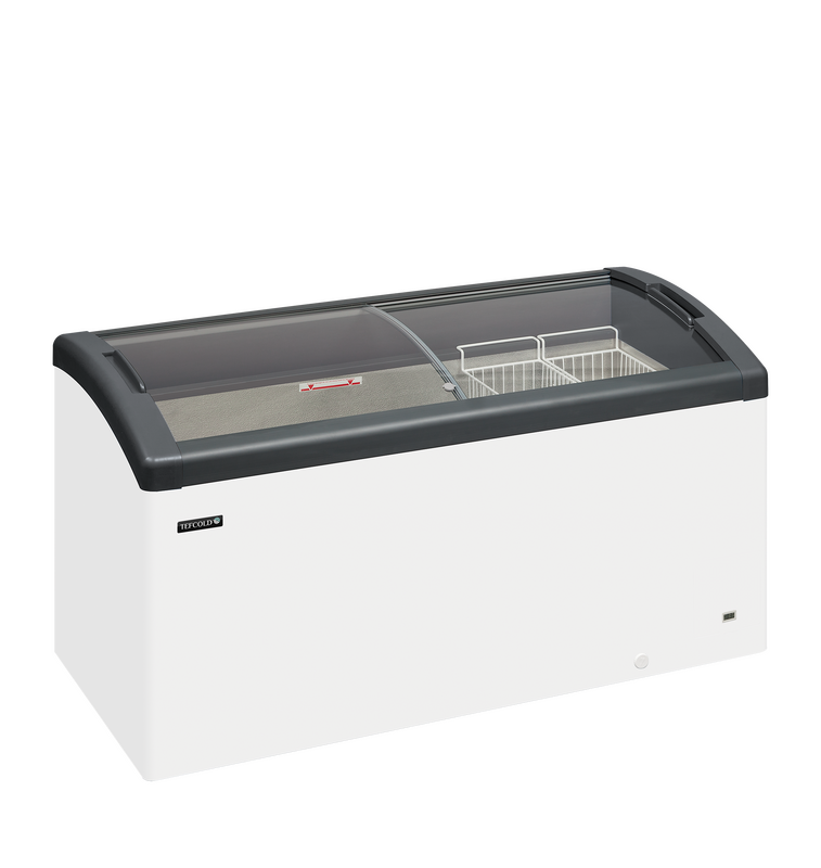 Tefcold Vrieskist | Focus | 418l | Wit/grijs | -16°c/-23°c | Statisch | Schuifdeksels | Wielen | 1500x650x850(h)mm