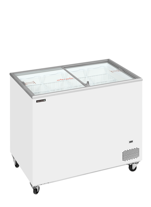 Tefcold Vrieskist | IC | 296l | Wit | -14°c/-24°c | Statisch | Schuifdeksels | Wielen (geremd) | 1010x630x892(h)mm