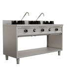 Unninox Wokfornuizen | Wokfornuis | Gas Wokfornuis - 3x15 KW - 3 Kookzones