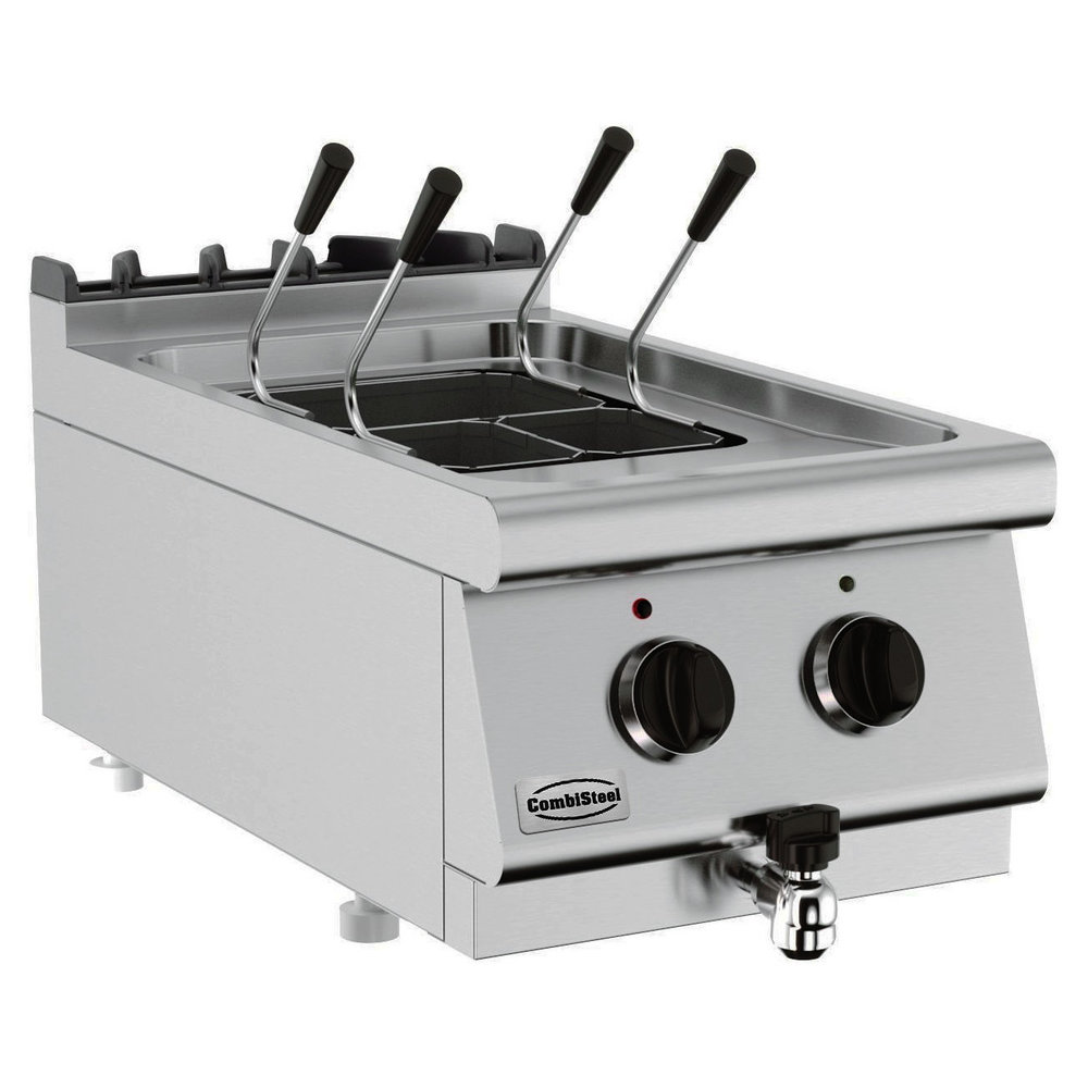 Combisteel Pastakoker | Base 700 | Elektrisch | 9kw | Aftapkraan | 400x700x300(h)mm