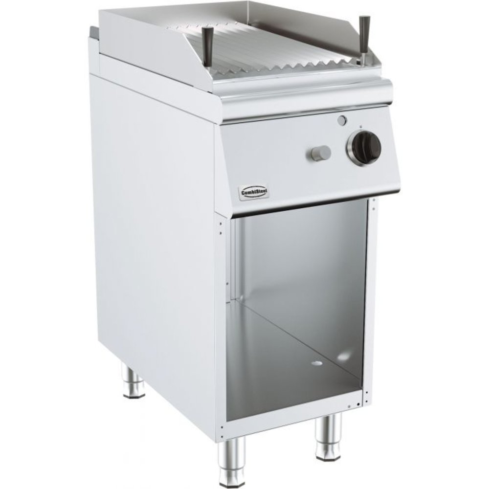 Combisteel Base 700 Lavasteen Grill | Gas | Open Onderstel | 9kw | 400x700x900(h)mm