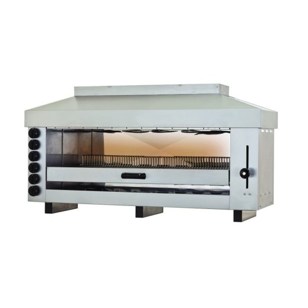 Combisteel Pitaoven | Gas | Hoogte Verstelbaar | 6 Branders | 11.7kw | 1290x500x720(h)mm