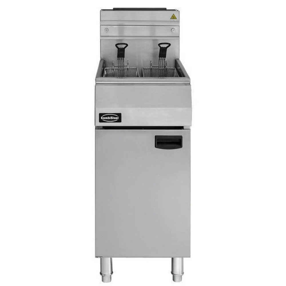 Combisteel Friteuse | Propaangas | 21l | 0°c/195°c | 27kw | Aftapkraan | 400x800x1180(h)mm
