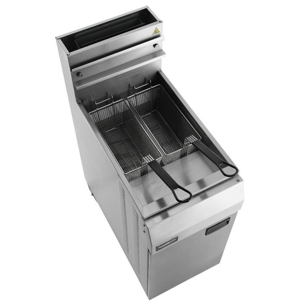 Combisteel Friteuse | Aardgas | 21l | 0°c/195°c | 27kw | Aftapkraan | 400x800x1180(h)mm