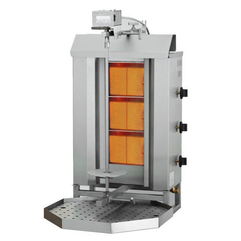 Combisteel Gyros-/dönergrill | Gas (3 Hittezones) | 9.7kw | 515x550x960(h)mm