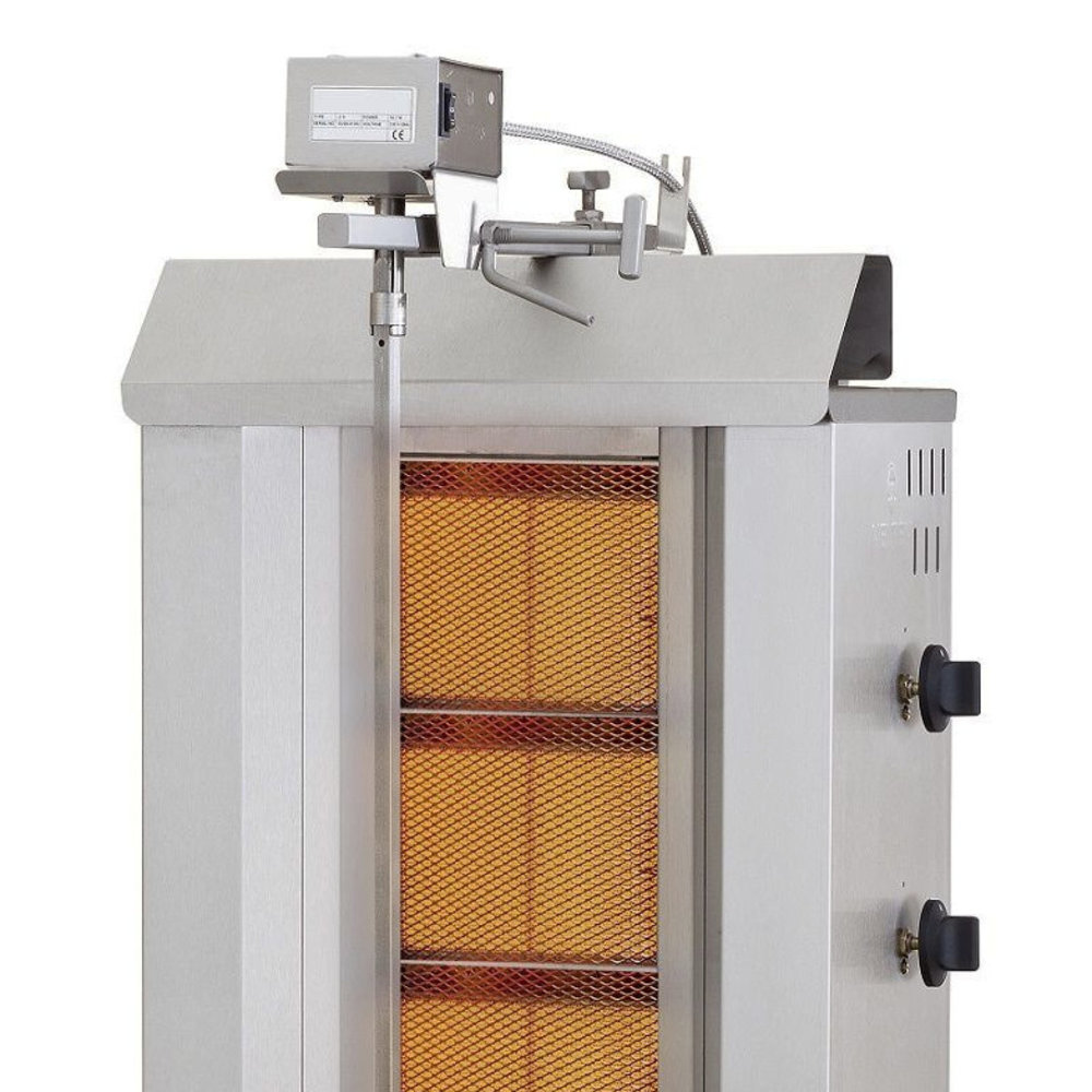 Combisteel Gyros-/dönergrill | Gas (4 Hittezones) | 12.9kw | 515x550x1120(h)mm