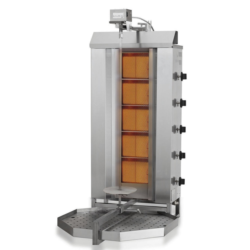 Combisteel Gyros-/dönergrill | Gas (5 Hittezones) | 16.1kw | 565x600x1280(h)mm