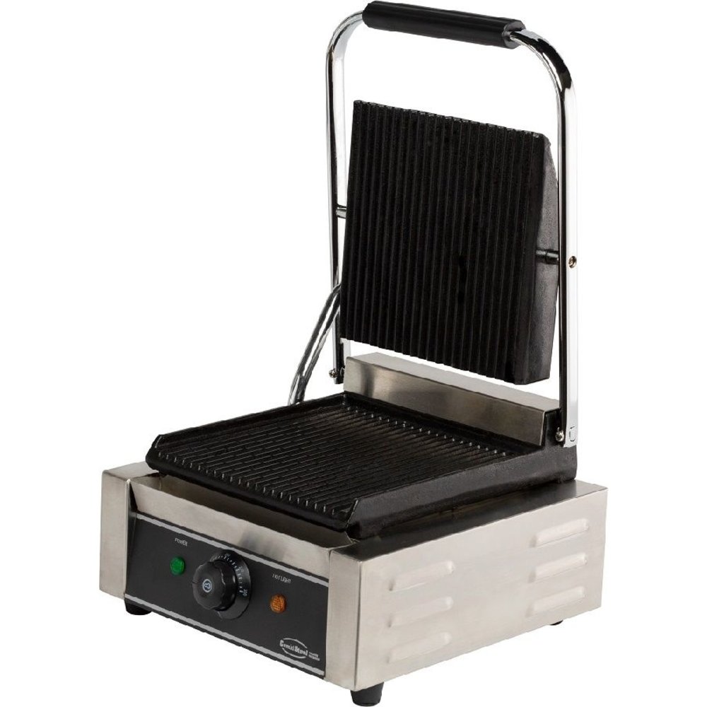 Combisteel Contact/paninigrill Geribd | 1.8kw | Grillplaten | 320x410x190(h)mm