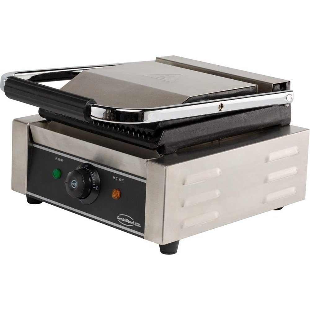 Combisteel Contact/paninigrill Geribd | 1.8kw | Grillplaten | 320x410x190(h)mm