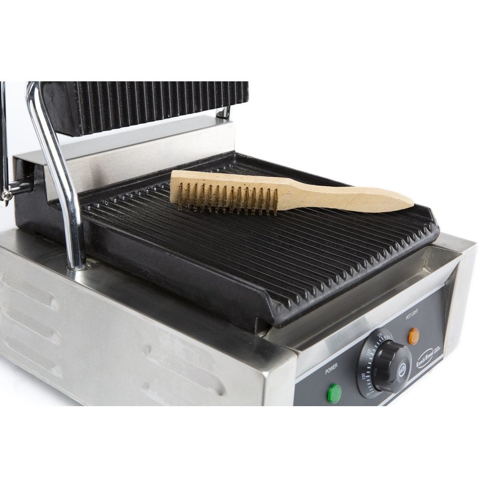 Combisteel Contact/paninigrill Geribd | 1.8kw | Grillplaten | 320x410x190(h)mm