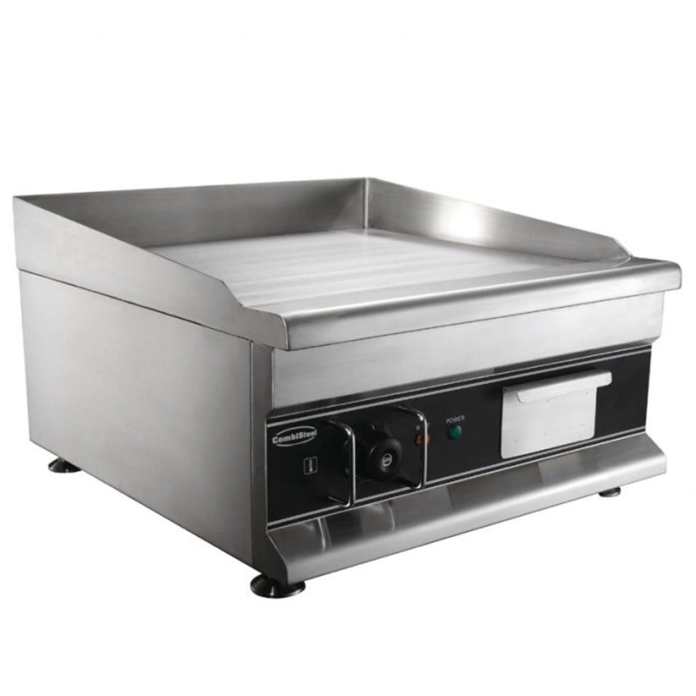 Combisteel Bakplaat/grillplaat | Elektrisch | Glad Verchroomd | 3kw | 500x520x310(h)mm