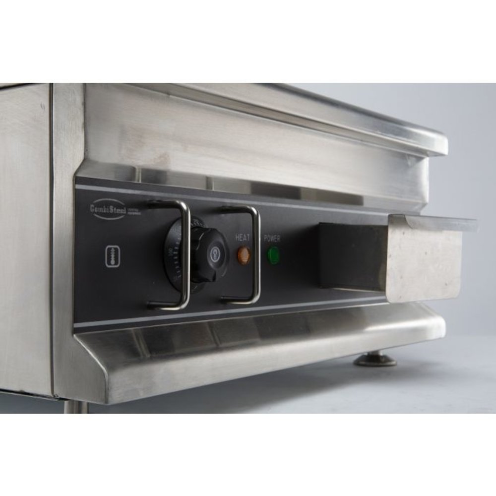 Combisteel Bakplaat/grillplaat | Elektrisch | Glad Verchroomd | 3kw | 500x520x310(h)mm