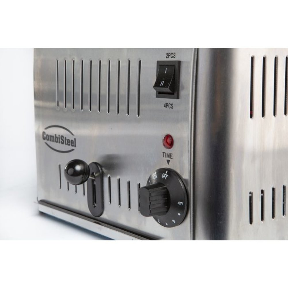 Combisteel Broodrooster | Rvs | Voor 4 Sneden | 1.8kw | 290x260x220(h)mm