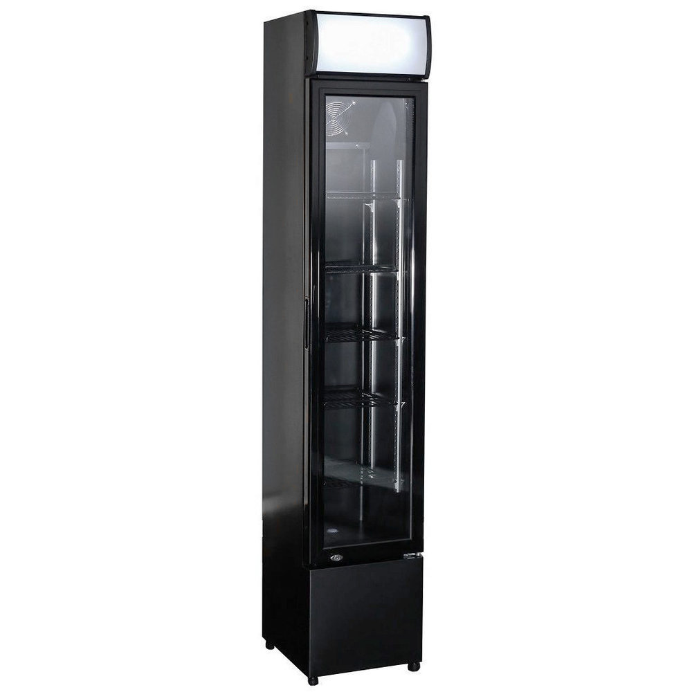 Combisteel Drankenkoeling | 105l | Zwart | +2°c/+10°c | Statisch + Ventilator | 360x422x1880(h)mm