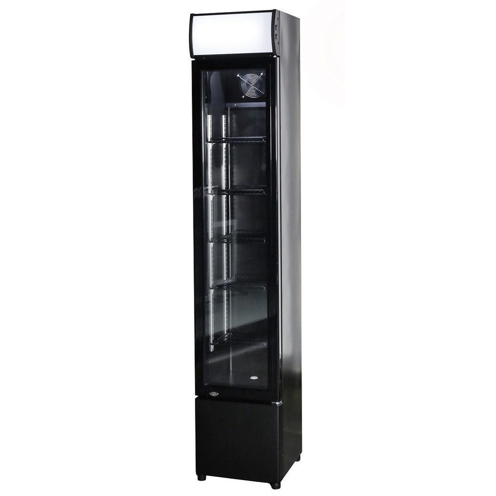 Combisteel Drankenkoeling | 105l | Zwart | +2°c/+10°c | Statisch + Ventilator | 360x422x1880(h)mm