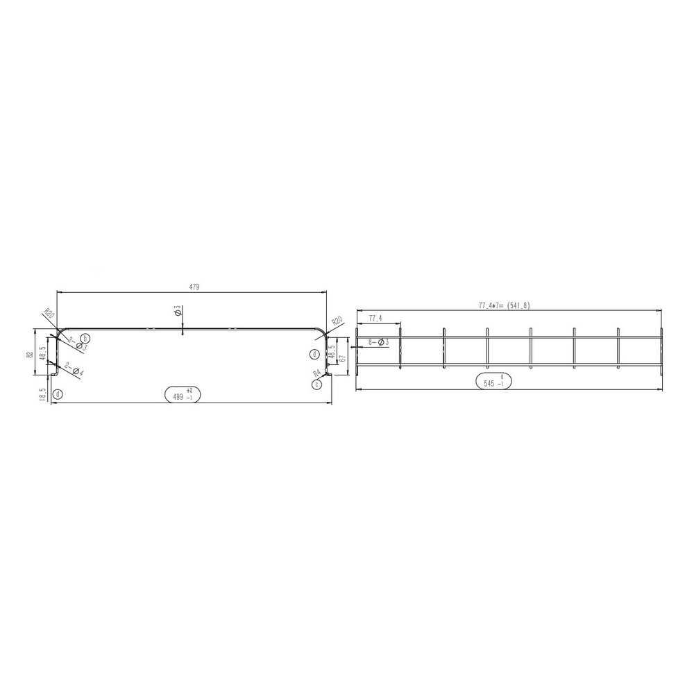Combisteel Draadverdeler | Wit | Voor Combisteel Koelingen | Links/rechts