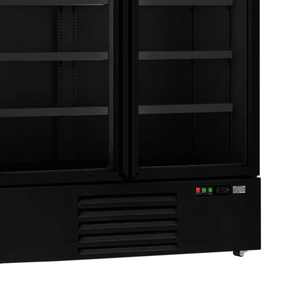 Combisteel Koelkast | 1000l | Zwart | 0°c/+10°c | Geforceerd | Draaideuren | Wielen (geremd) | 1253x710x1997(h)mm