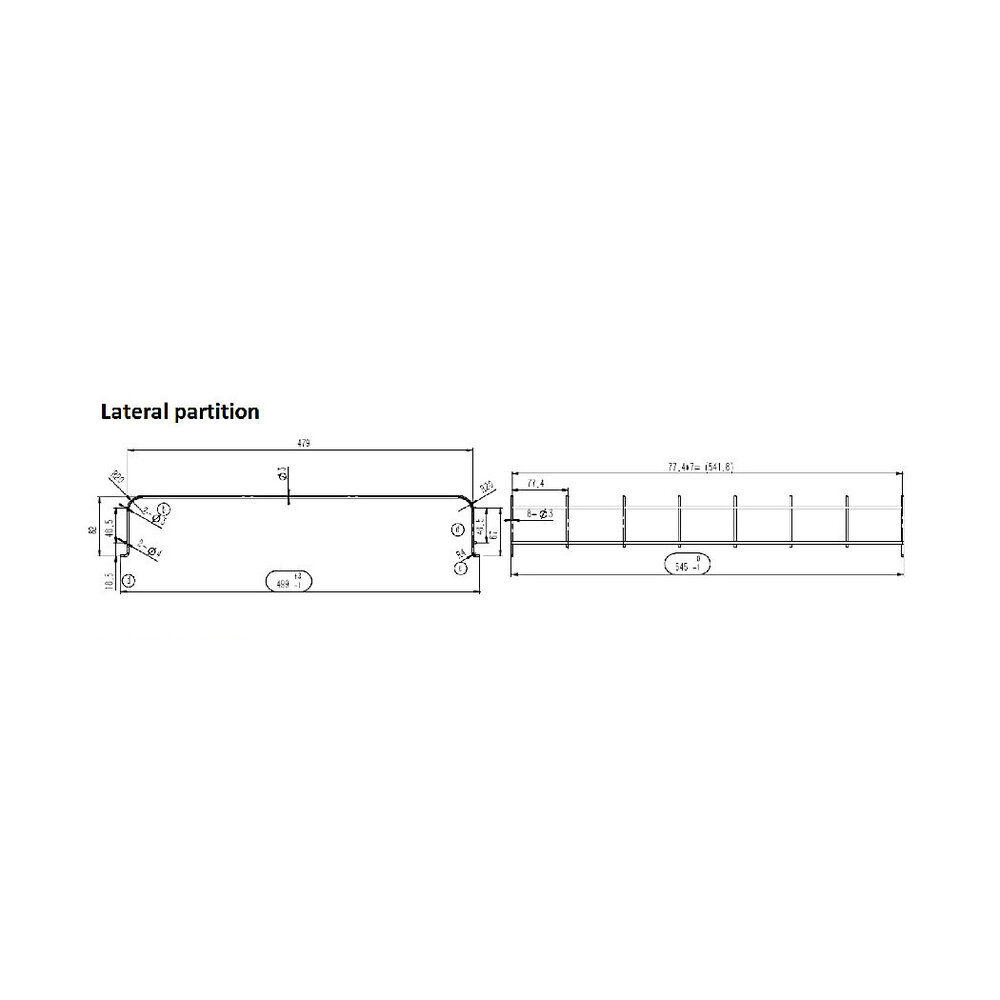 Combisteel Draadverdeler | Zwart | Voor Combisteel Koelingen | Links/rechts
